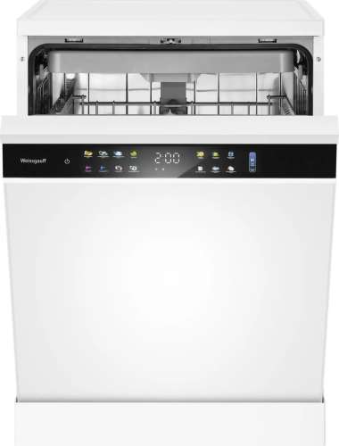 Посудомоечная машина WEISSGAUFF DW 6039 Touch Dual Wash,  полноразмерная, напольная, 59.8см, загрузка 15 комплектов, белая [436078]